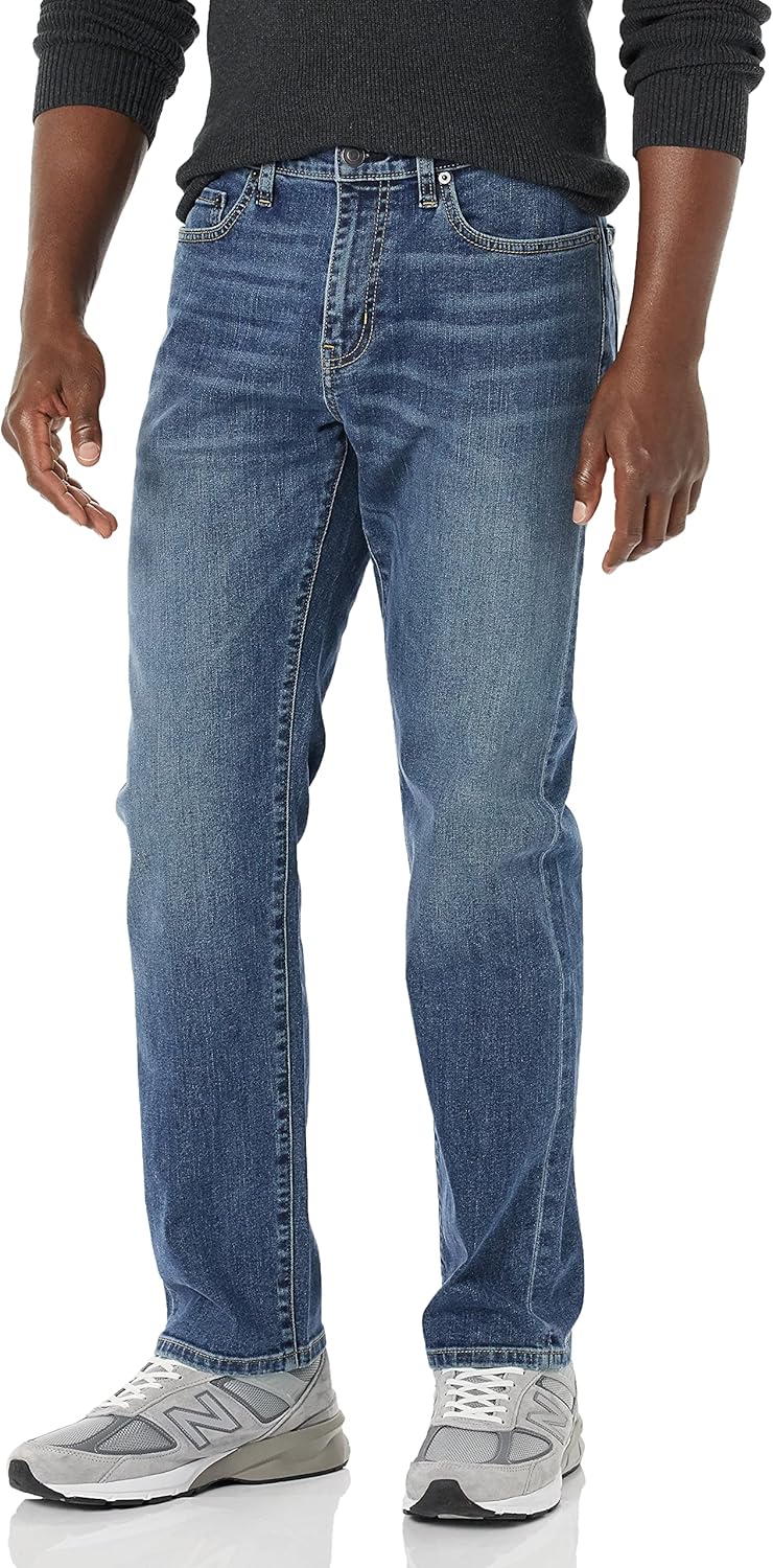 Amazon Essentials Mens Straight-Fit High Stretch Jean