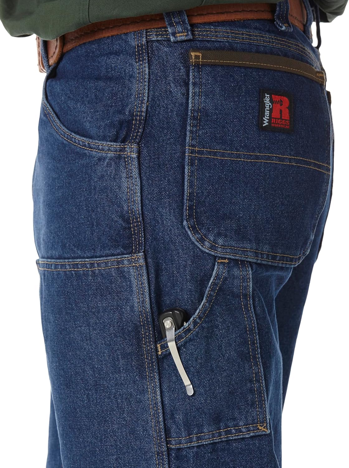 The Wrangler Mens Utility Jean Rusty