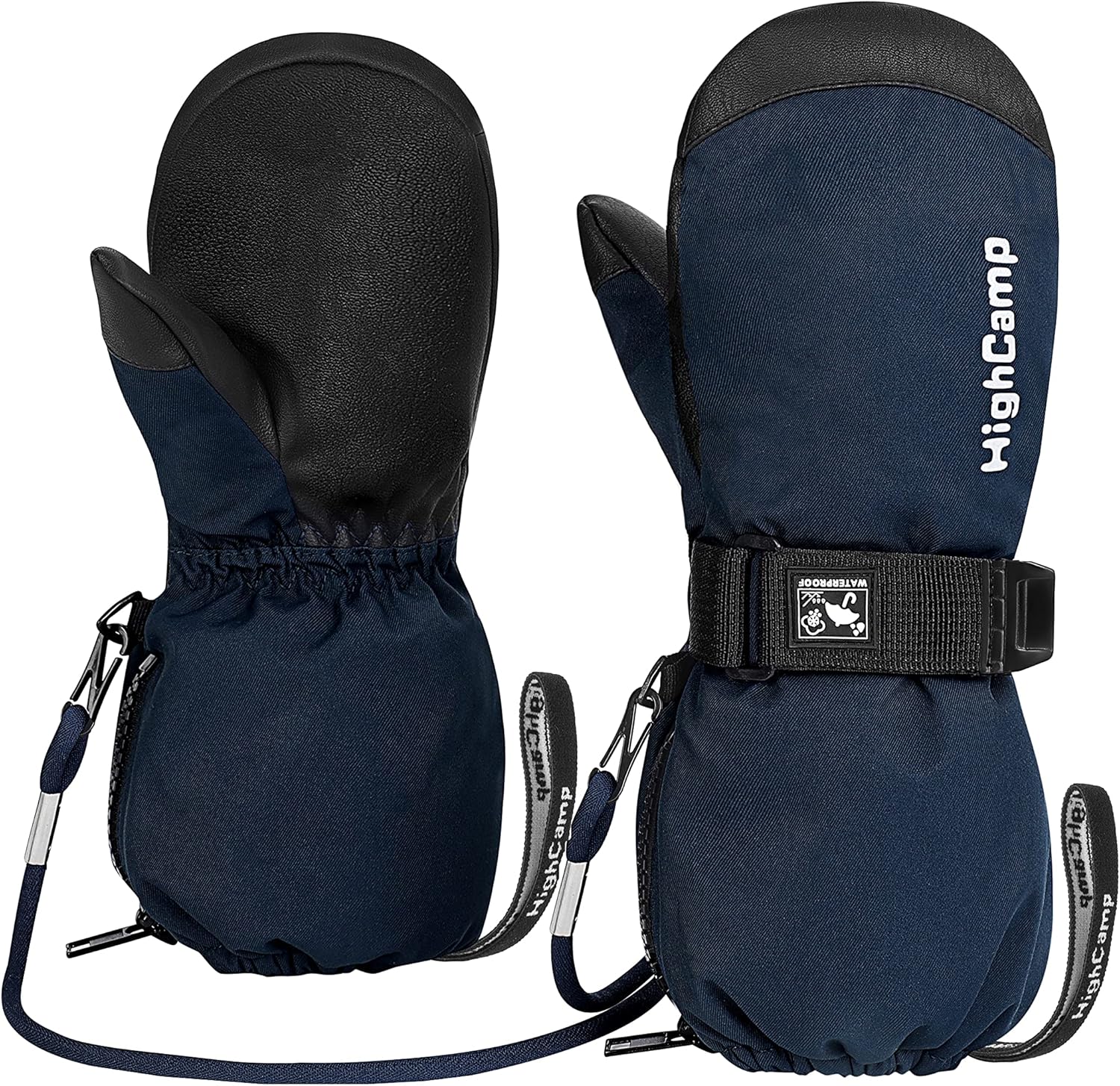 HIGHCAMP Kids WaterproofWinter Ski Mittens