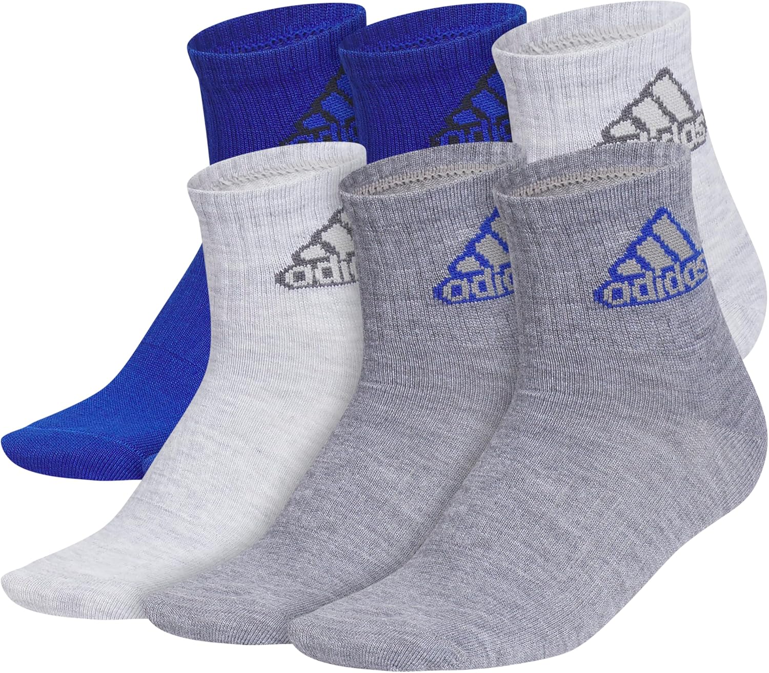 Adidas Superlite Classic Quarter Socks for Kids Lightweight Breathable Running Socks